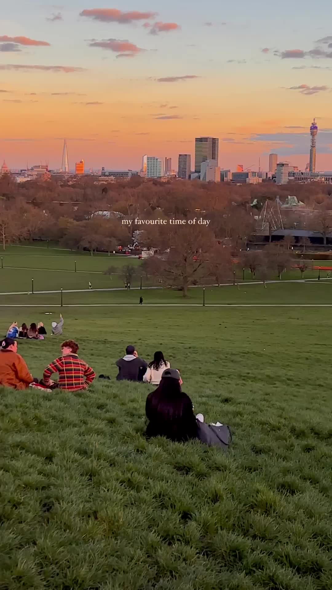 Stunning Sunset at Primrose Hill, London