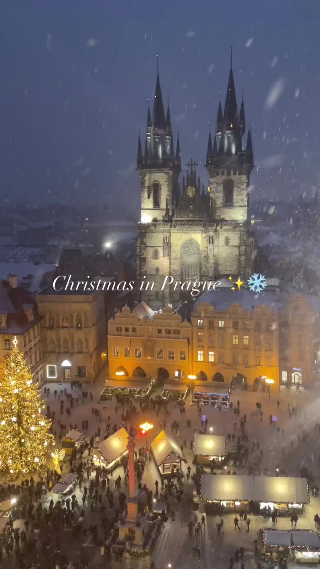 Christmas in Prague ✨ 
🔸
#prague #praha #visitcz #visitczechrepublic #visitprague #praga #czech #czechrepublic #ig_europe #map_of_europe #christmas #beautifuldestinations #europe #europetravel #traveleurope #snow #christmastime #czechia #europetrip #europe_vacations