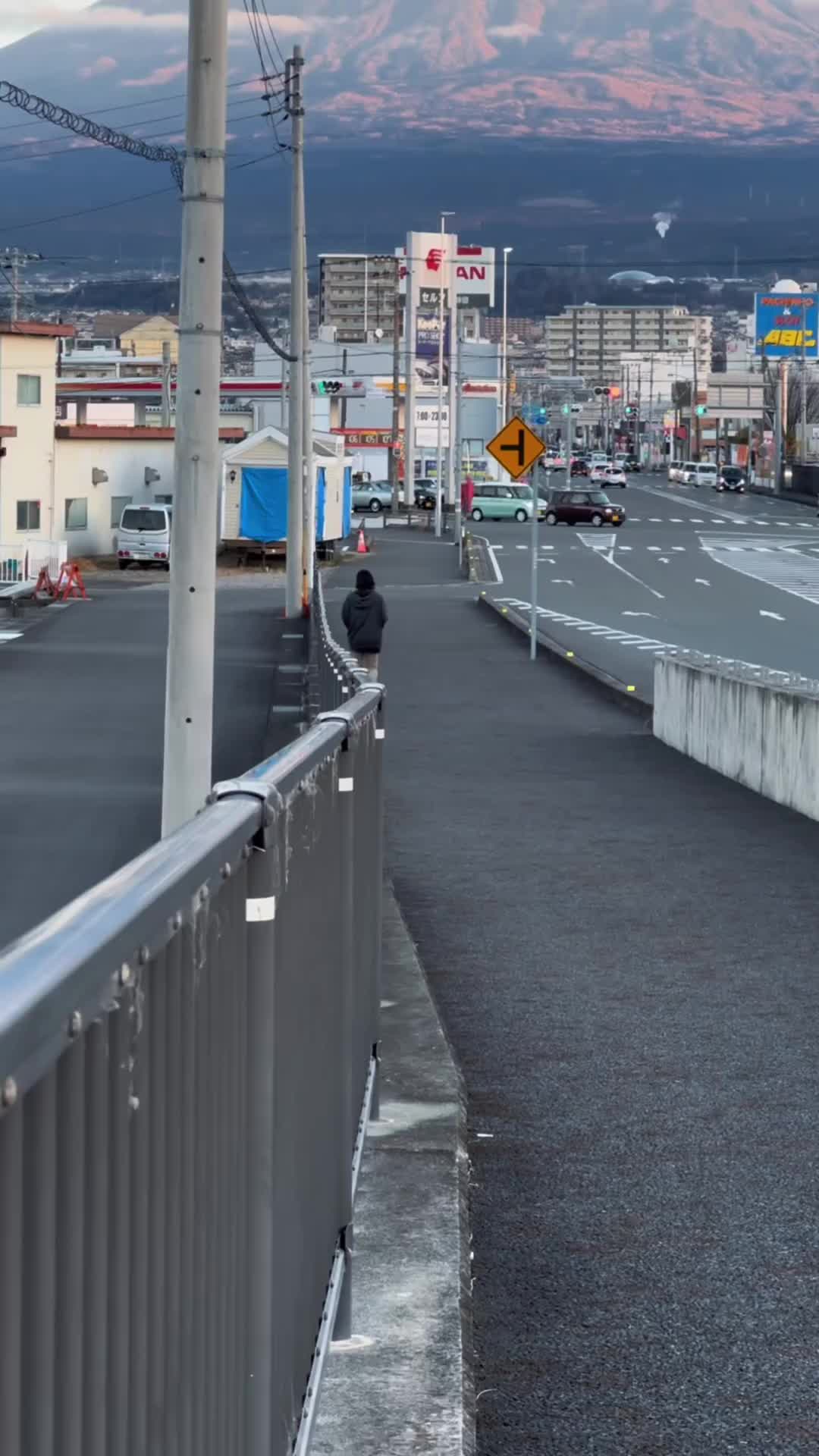 Cinematic Winter Scenes at Mt. Fuji's Dream Bridge