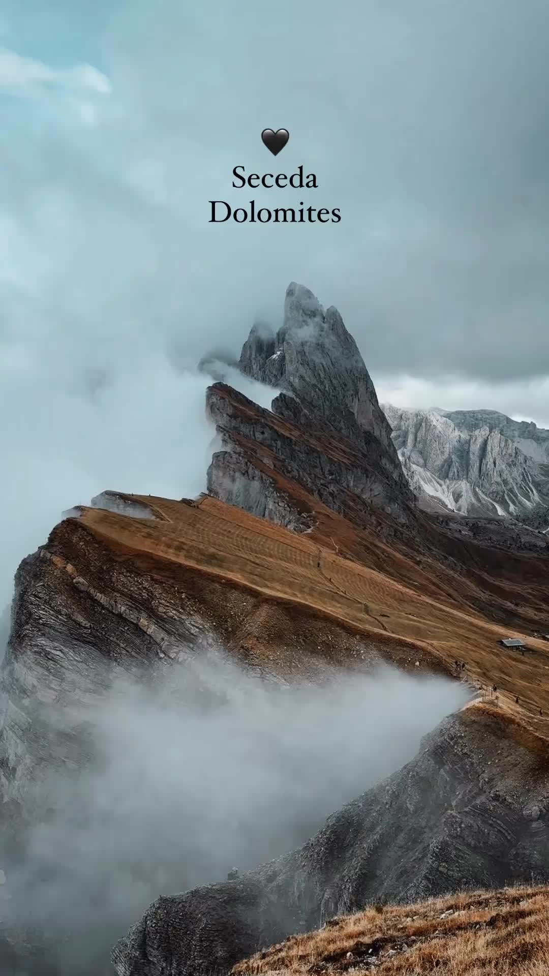 Immenso 🖤: Breathtaking Seceda Dolomites Landscape