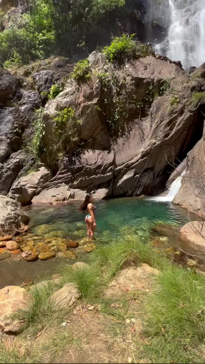 Surreal Waterfall View in Chapada dos Veadeiros