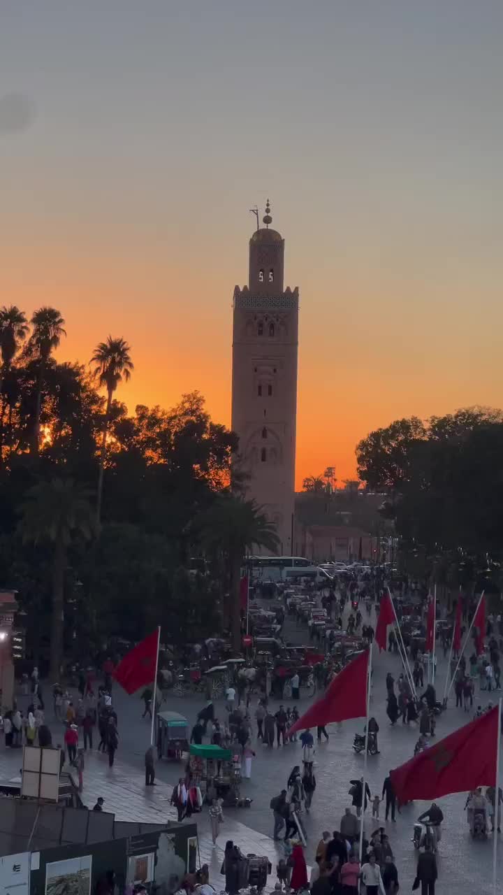 Marrakesh Nightlife: Stunning Sunset Views in Morocco