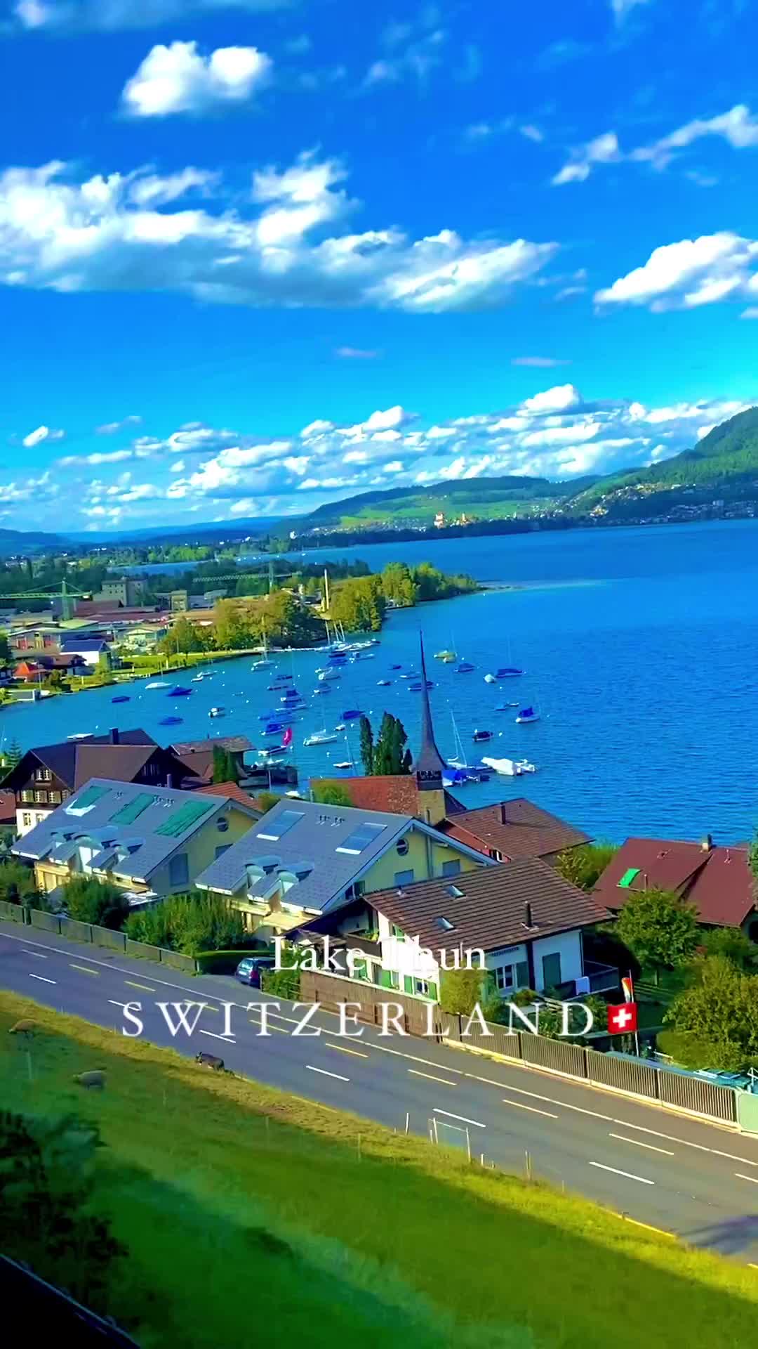 Scenic Bern-Interlaken Train Ride: Lake Thun Views