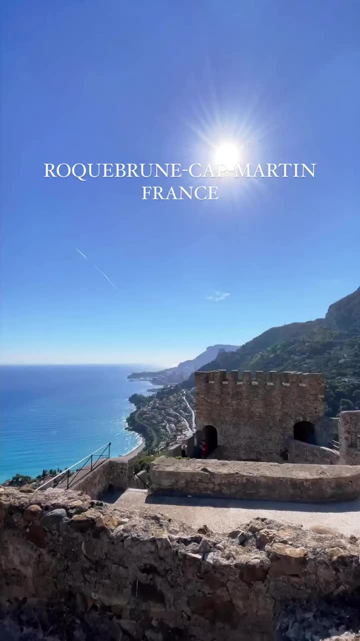 Stunning Views from Roquebrune-Cap-Martin Castle