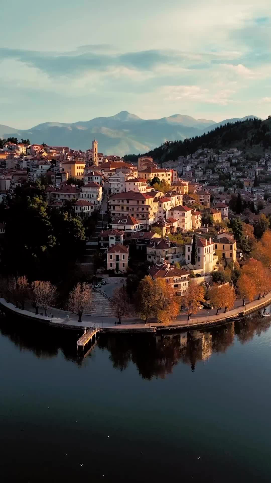 Discover the Beauty of Kastoria, Greece at Sunset