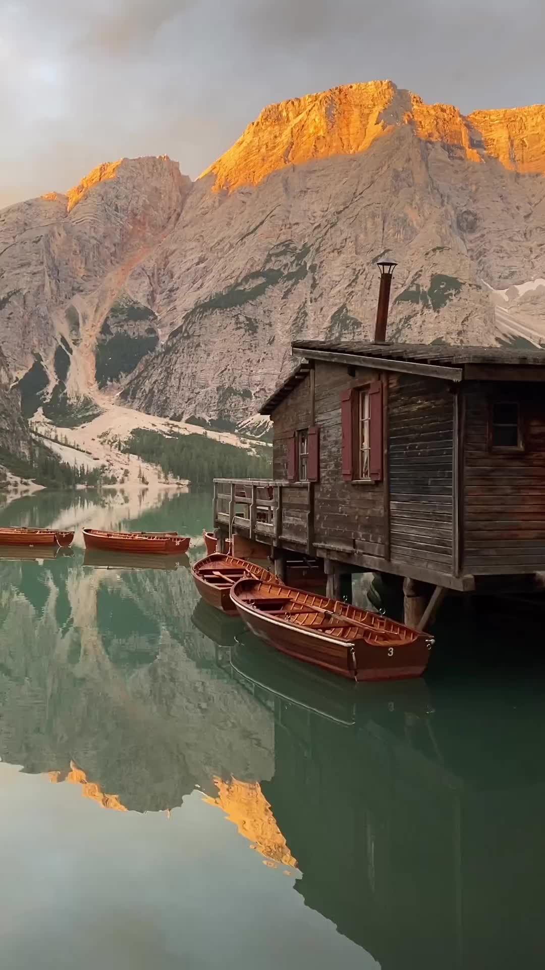 Tranquil Beauty at Lago di Braies, Italy