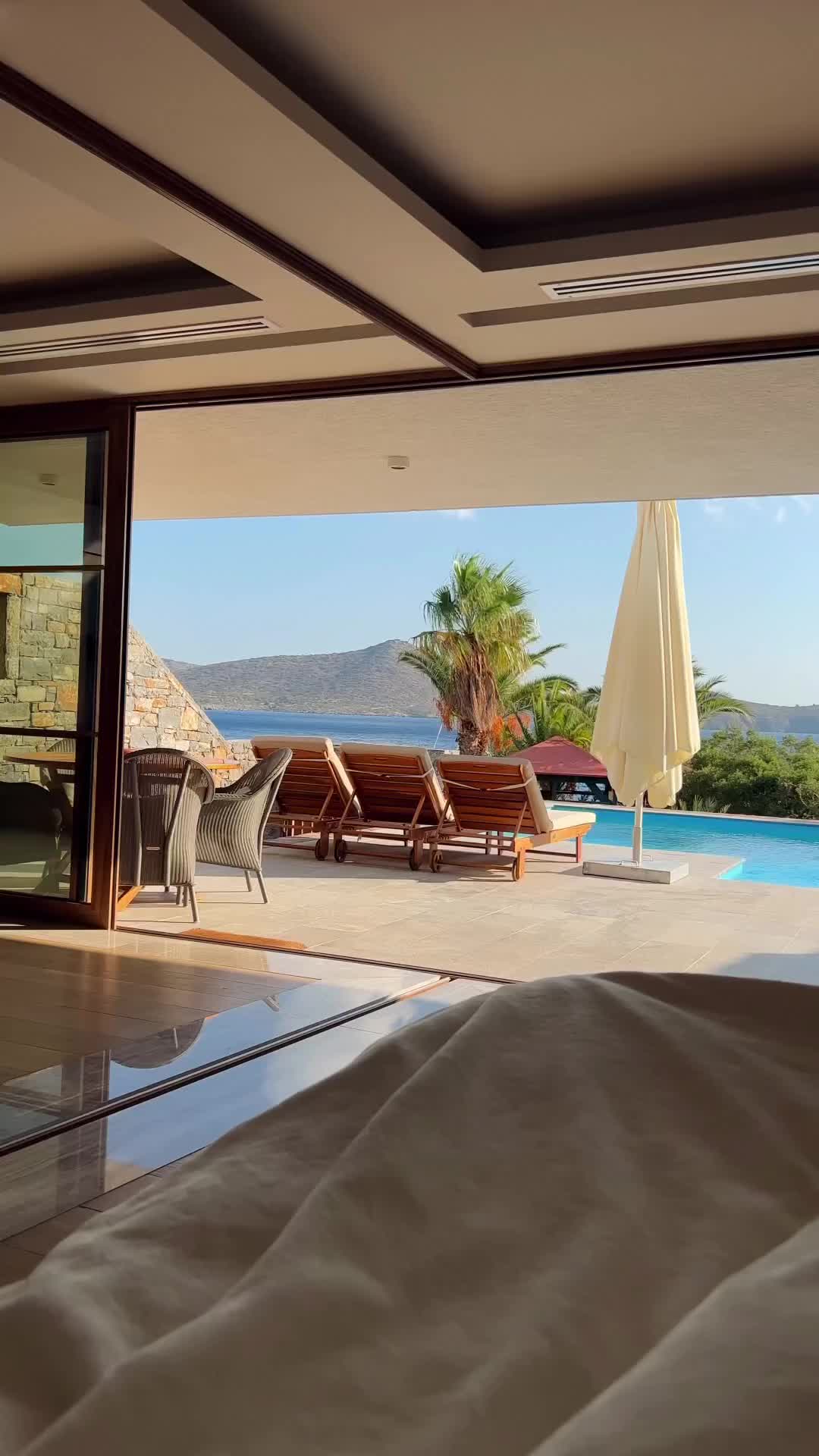 Dream View at Elounda Mare Hotel, Crete 🌊🌴