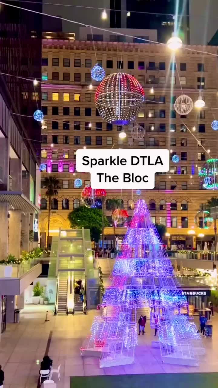Sparkle DTLA: Free Holiday Light Show at The Bloc