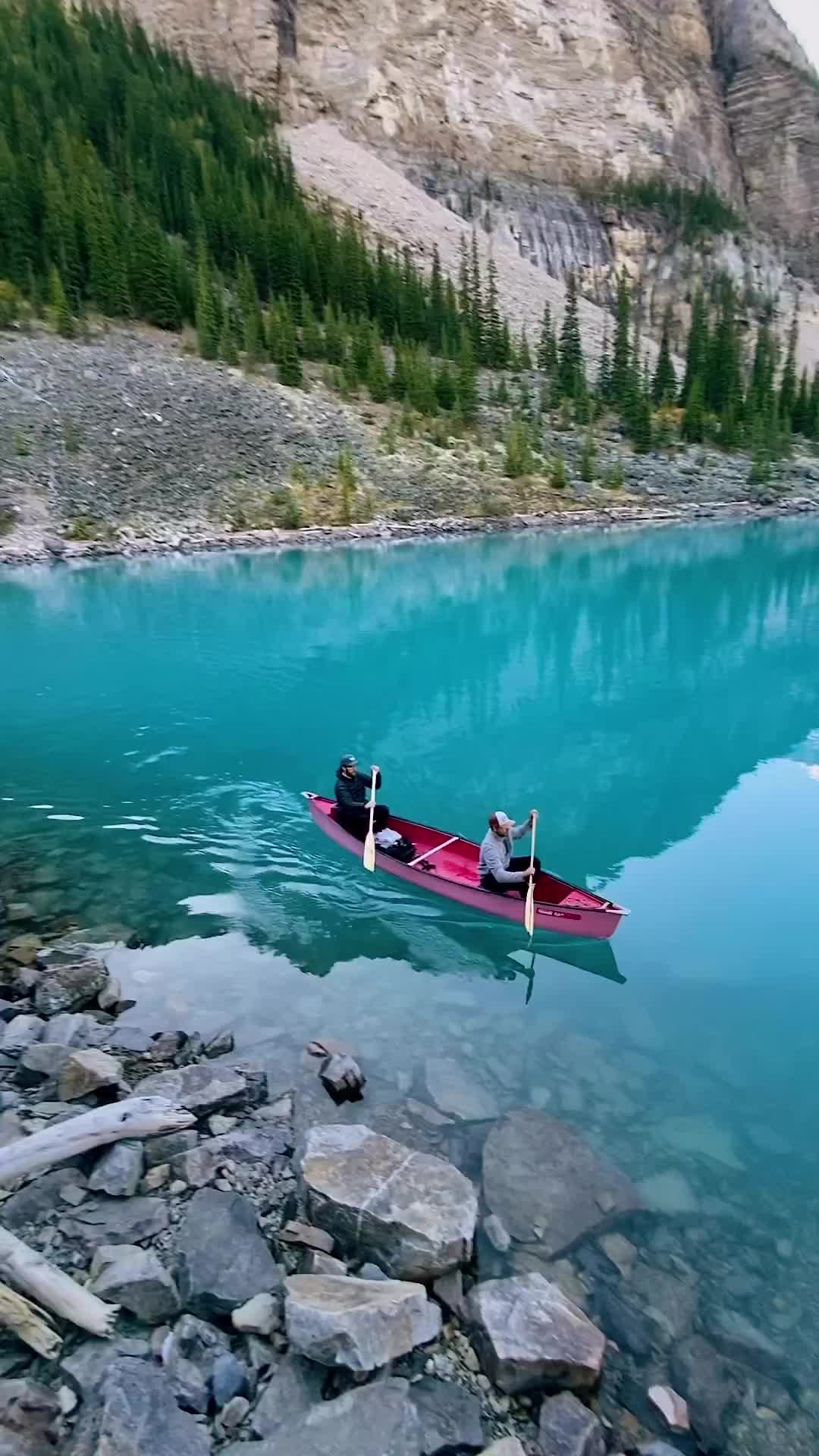 Morning Kayak on Majestic Moraine Lake, Canada