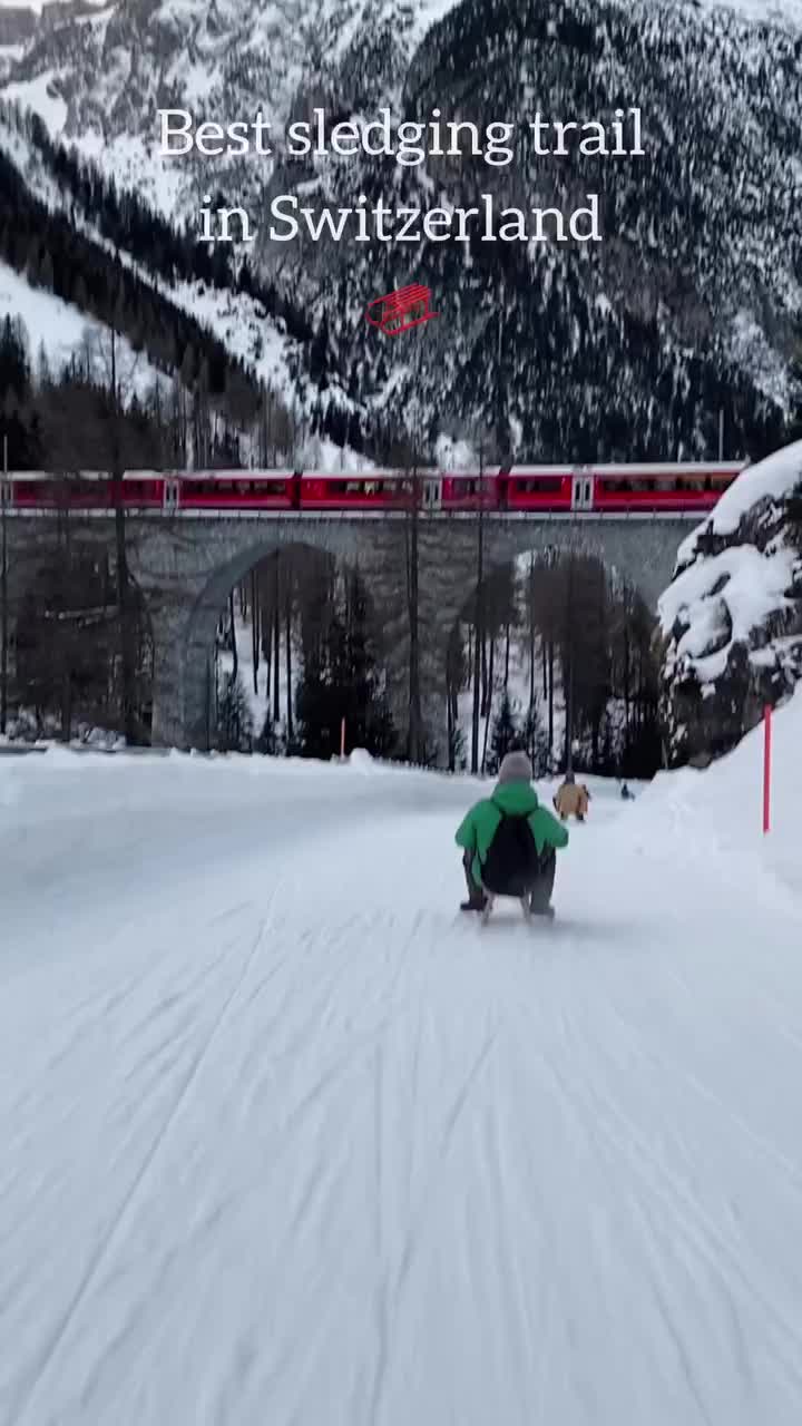 Best Sledging Track in Switzerland: Preda - Bergün