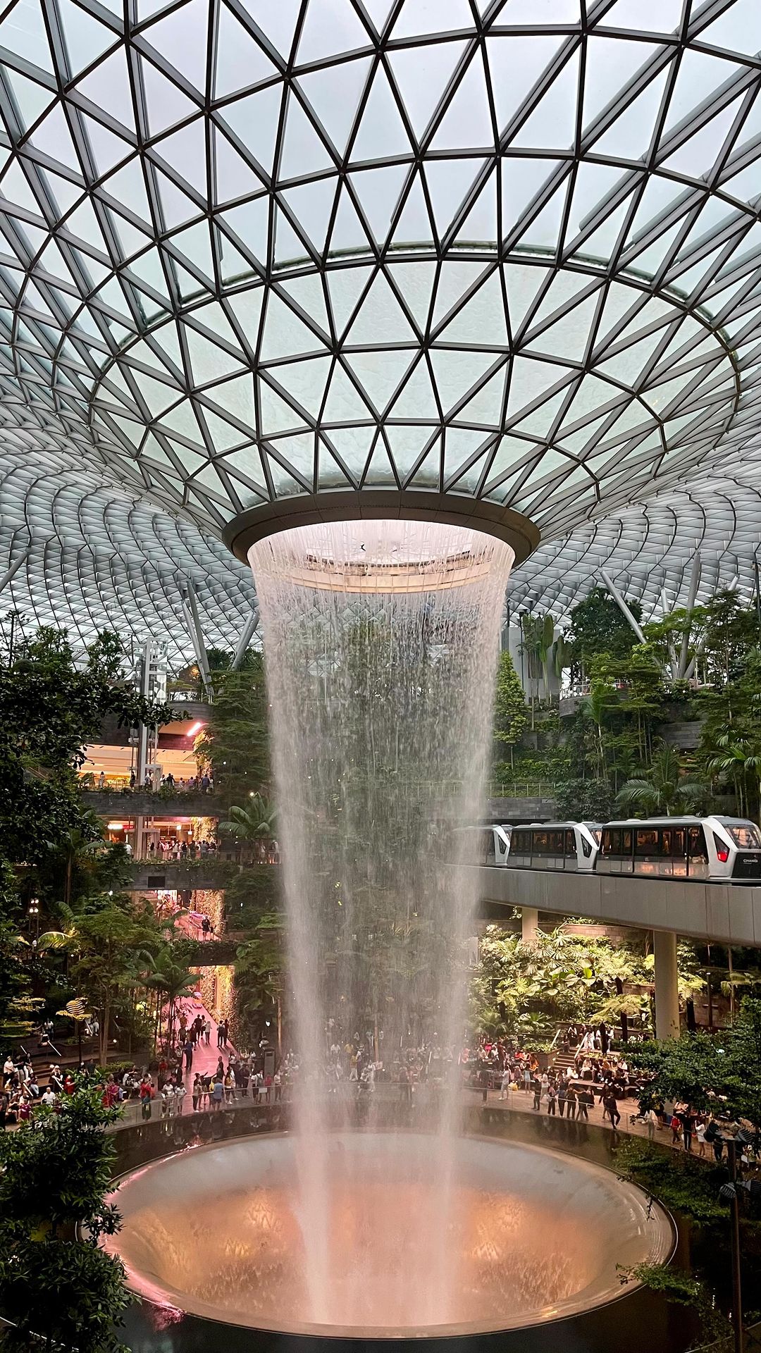 Welcome to the most beautiful airport in the world✈️

Jewel Changi Airport is a stunning mixed-use development located at Changi Airport in Singapore. 

Opened in 2019, it houses shops, dining options, the HSBC Rain Vortex (world’s tallest indoor waterfall), and the Shiseido Forest Valley. Jewel serves as a leisure destination for travelers and locals alike✈️

📍Jewel, Changi Airport, Singapore

#jewelsingapore #jewelchangiairport #singapore #singapore🇸🇬 #singaporelife #tlasia #tlpicks #visitsingapore #southeastasia