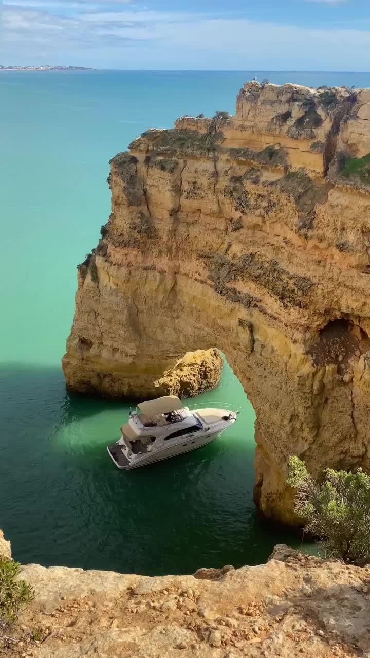 Stunning Cliffs of Marinha Beach, Portugal