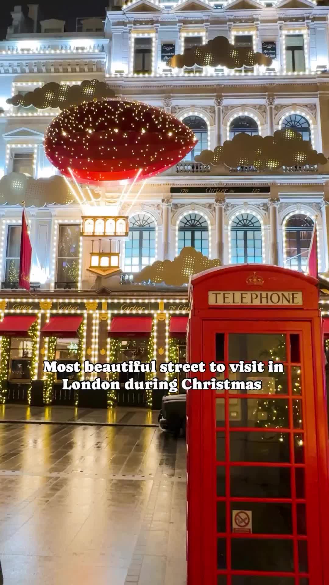 Magical Christmas Lights on New Bond Street, London