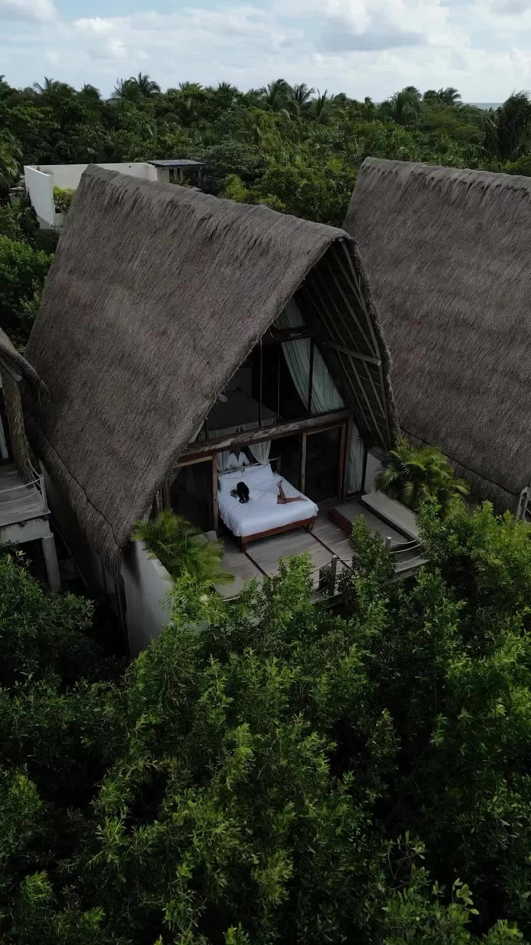 Luxurious Rollaway Bed on Balcony at La Valise Tulum