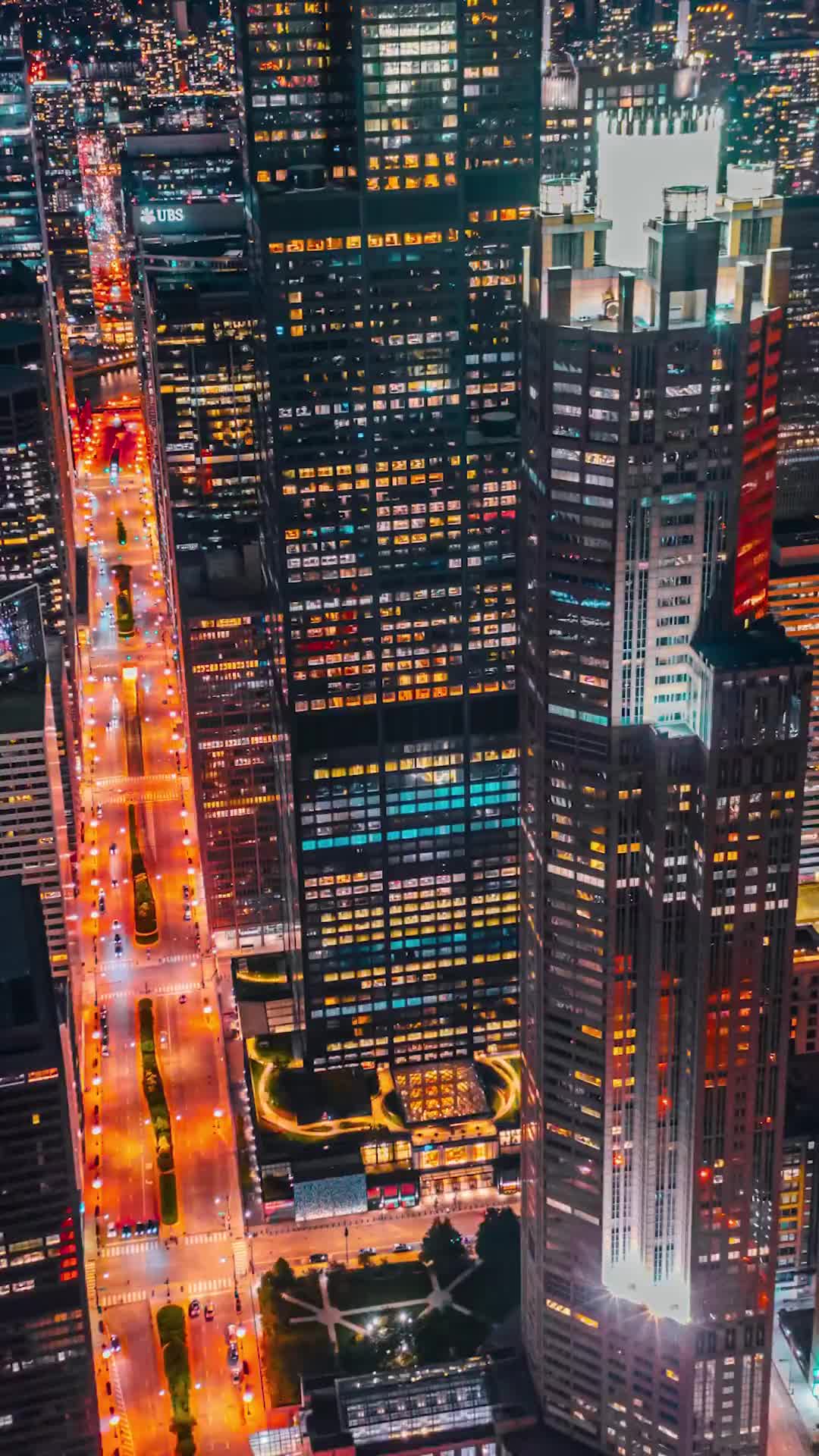 Downtown Blue Hour Drone Video – Chicago Skyline