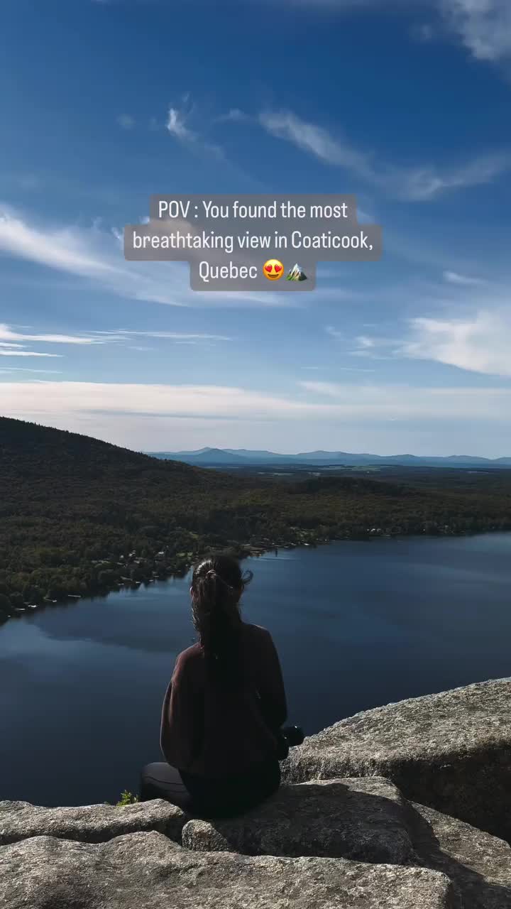 Breathtaking Views of Lac Lyster from Mont Pinacle