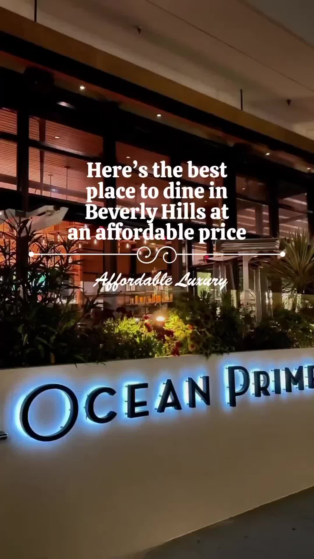 Affordable Dining in Beverly Hills | Ocean Prime Specials