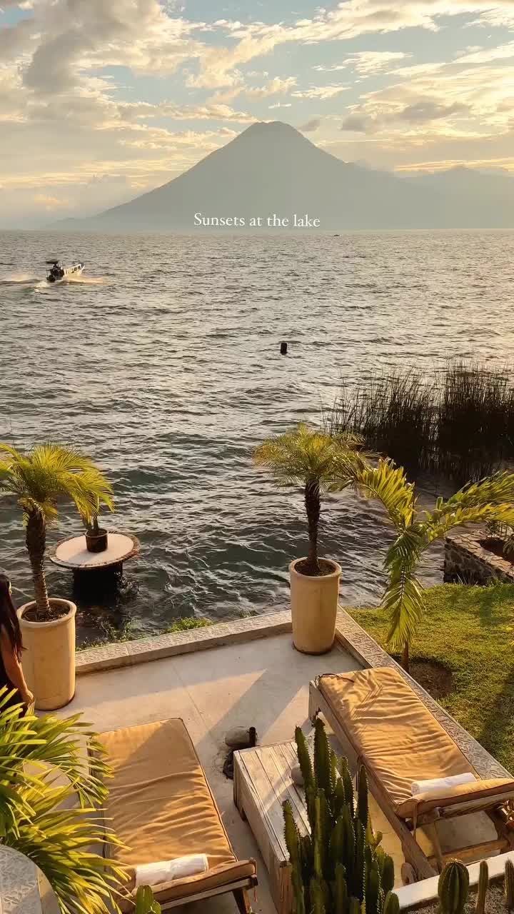 Stunning Sunsets at Lake Atitlan, Guatemala 🌅🇬🇹