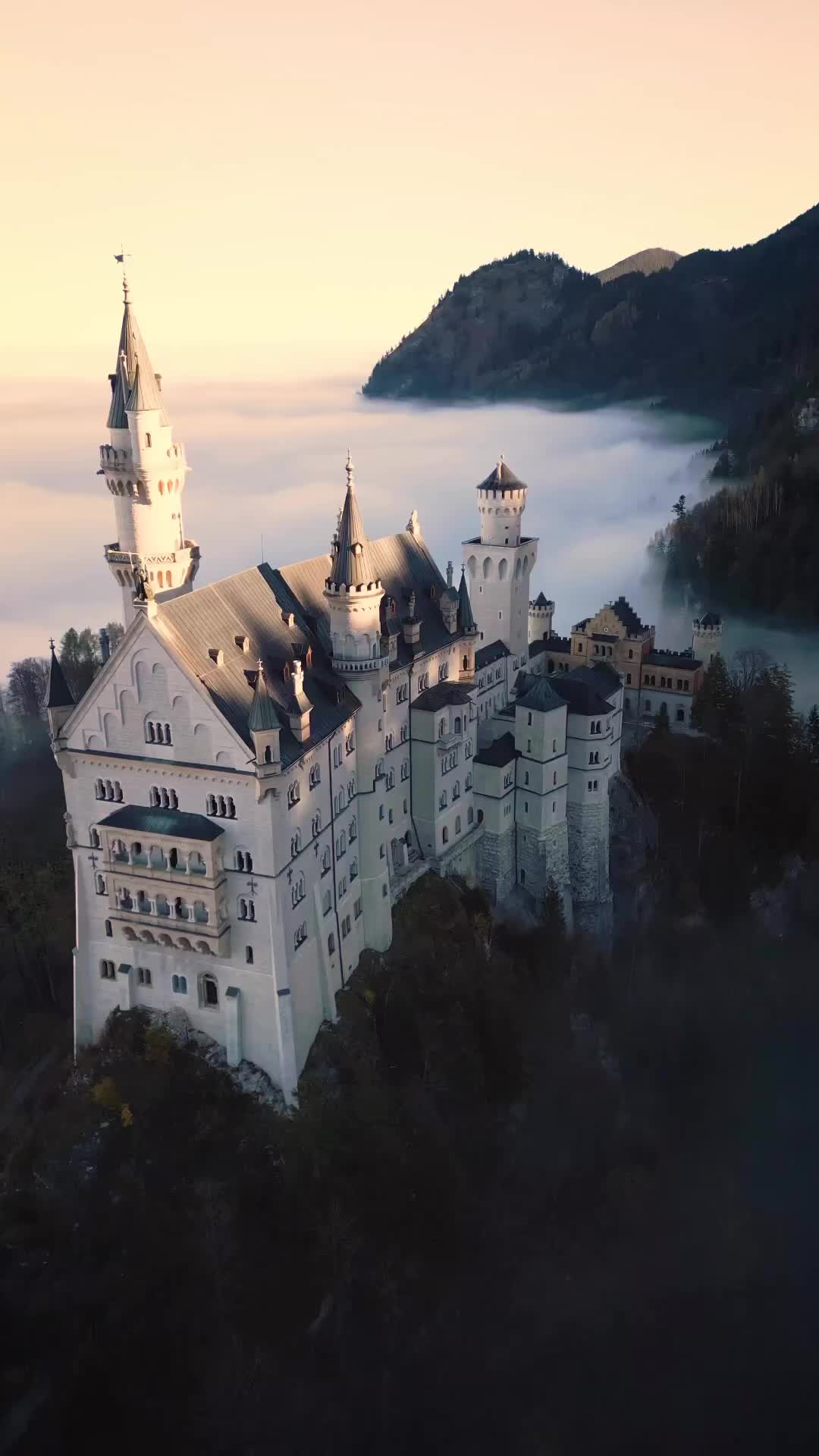 Germany’s Most Beautiful Castle in Mystical Fog