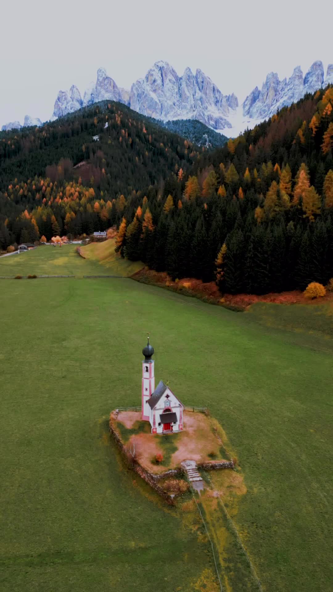 Autumn vs Winter in Dolomites UNESCO, Italy