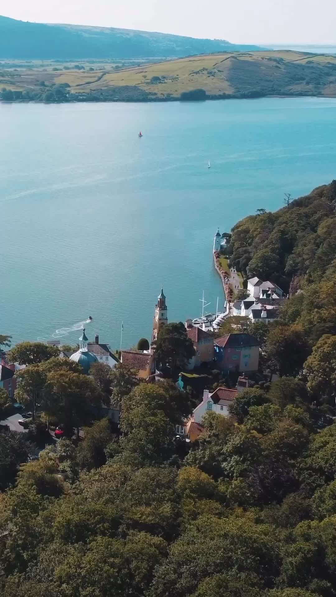 Stunning Aerial Views of Portmeirion, Wales