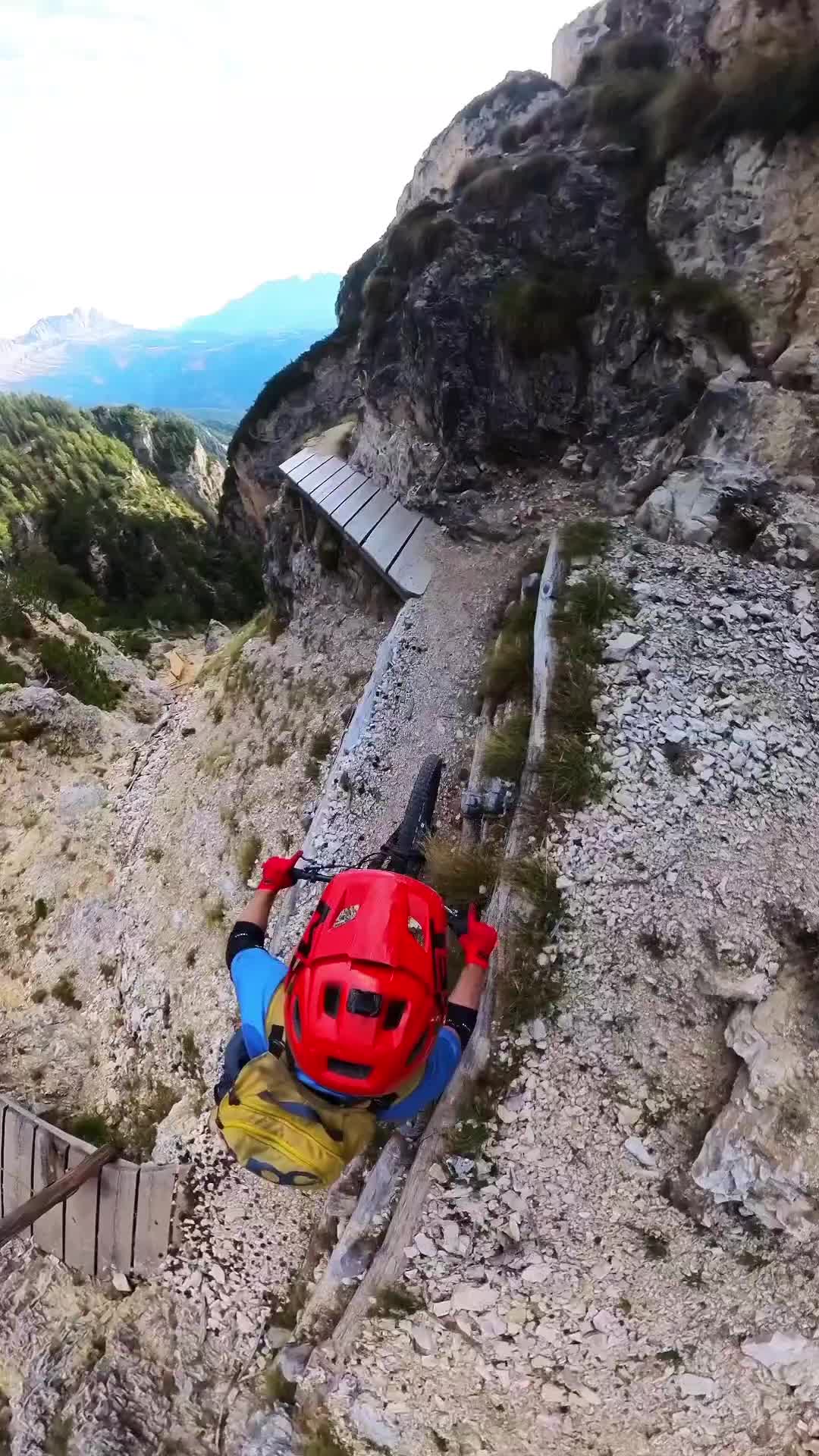 Thrilling MTB Adventure on Dolomites' Exposed Trails