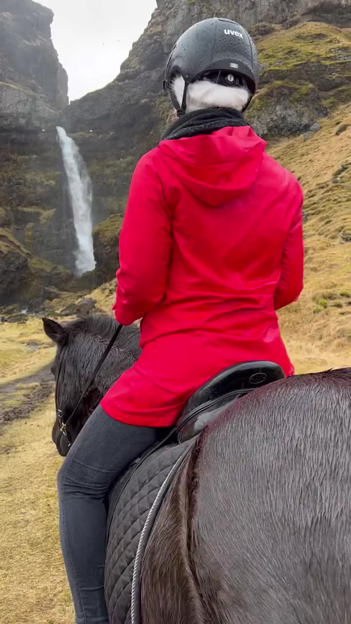 Riding Icelandic Horses in Hvolsvollur, Iceland