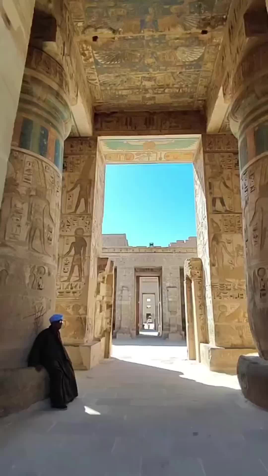 Beautiful Medinet Habu Temple in Luxor, Egypt