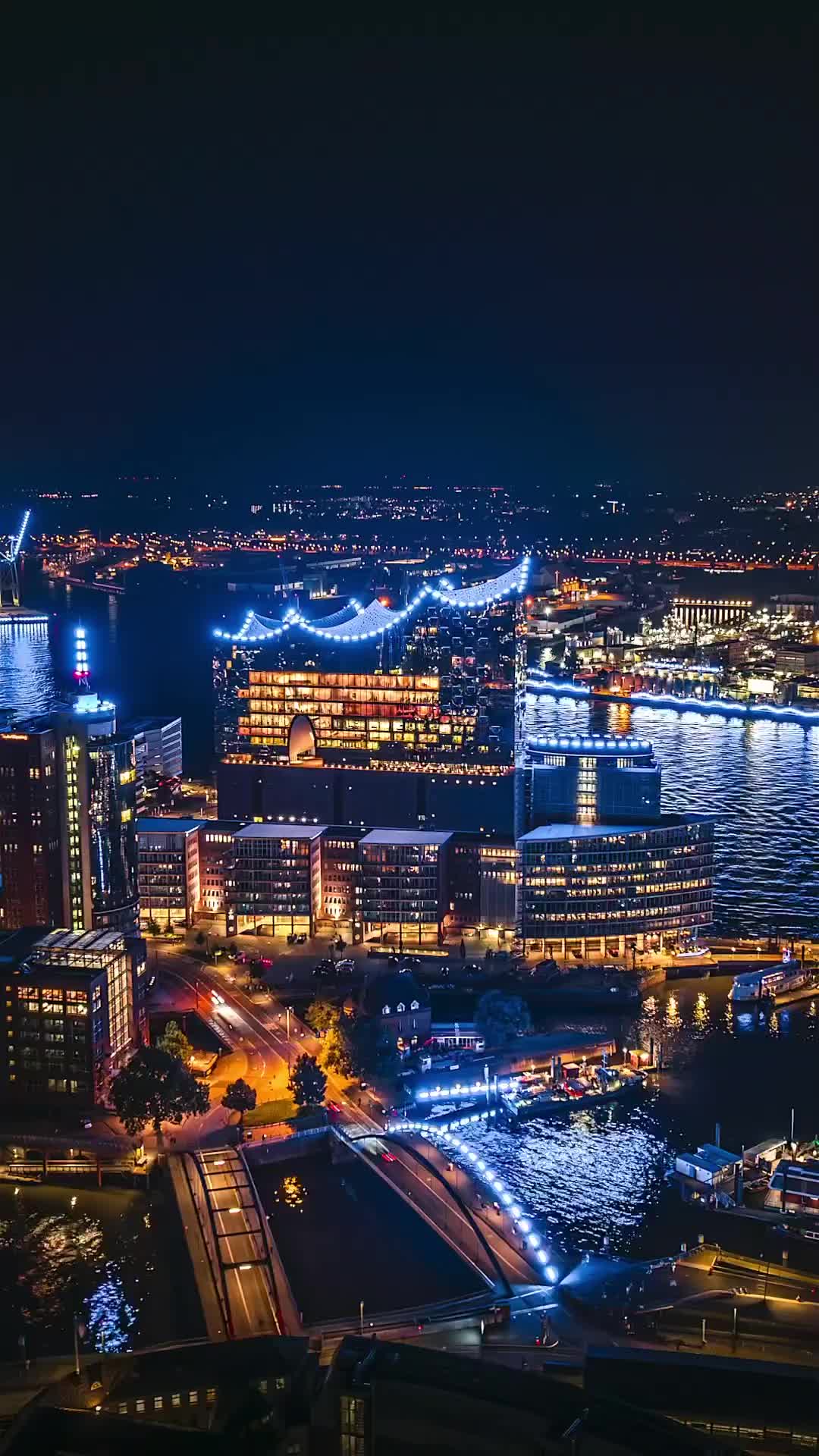 Blue Nights in Hamburg: Elbphilharmonie Illuminated