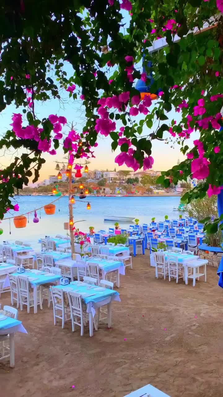 Vibrant Datça Beach: Who Would You Bring? 🌺🌸