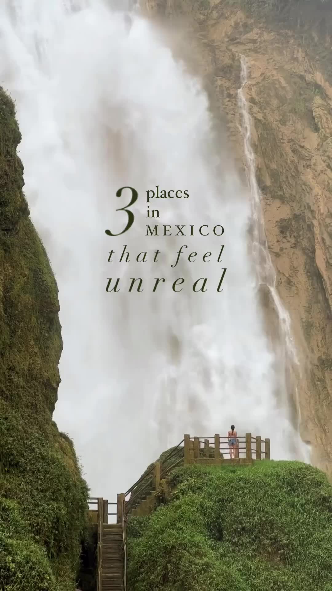 Part 2/3 - Save them for your Mexico trip! 🇲🇽 📌 

Mexico’s treasures are everywhere and one of my fave is: 

📍 El Chiflon Waterfalls: Step into a dream of towering cascades, lush greenery, and crystal-clear pools that create a paradise for nature lovers. A refreshing escape that’s nothing short of magical. 🏞️💦 

You get to choose from accessing the waterfalls through either side, which cost around $150mxn/$8USD per person! If you have the time you may also do it from both 😍

These places are gateways to unforgettable experiences and I’ve had some amazing moments in all of them! 

What has been your favourite Mexican magical place or one that you’d love to visit? 😍 🇲🇽

—
#naturetravel #bestofmexico #beautifulmexico #mexicoamazing #wowmexico #incredibledestinations #traveleverywhere #mexico_maravilloso #mindfultravel