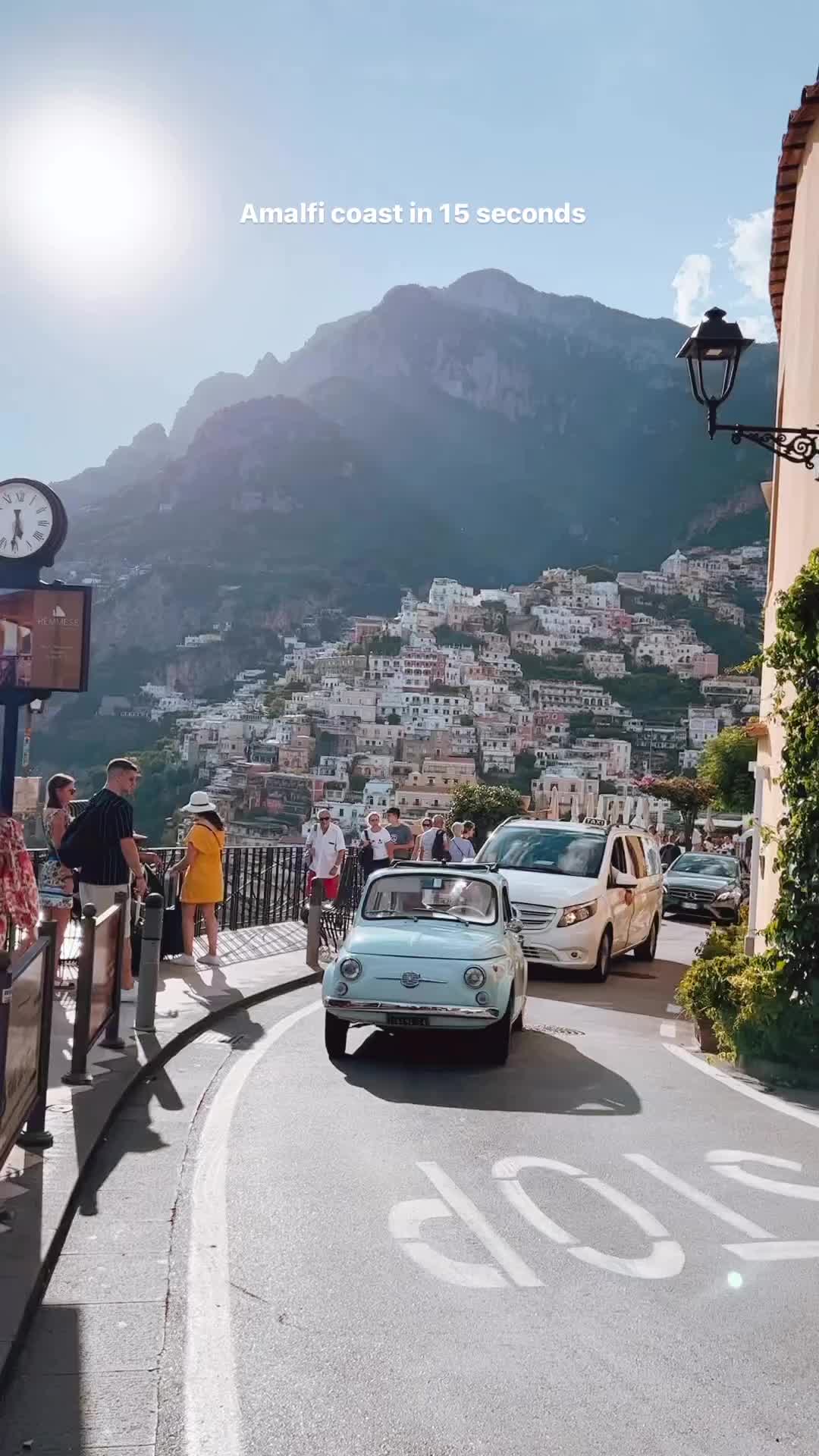 Amalfi Coast in 15 Seconds: Stunning Positano Views