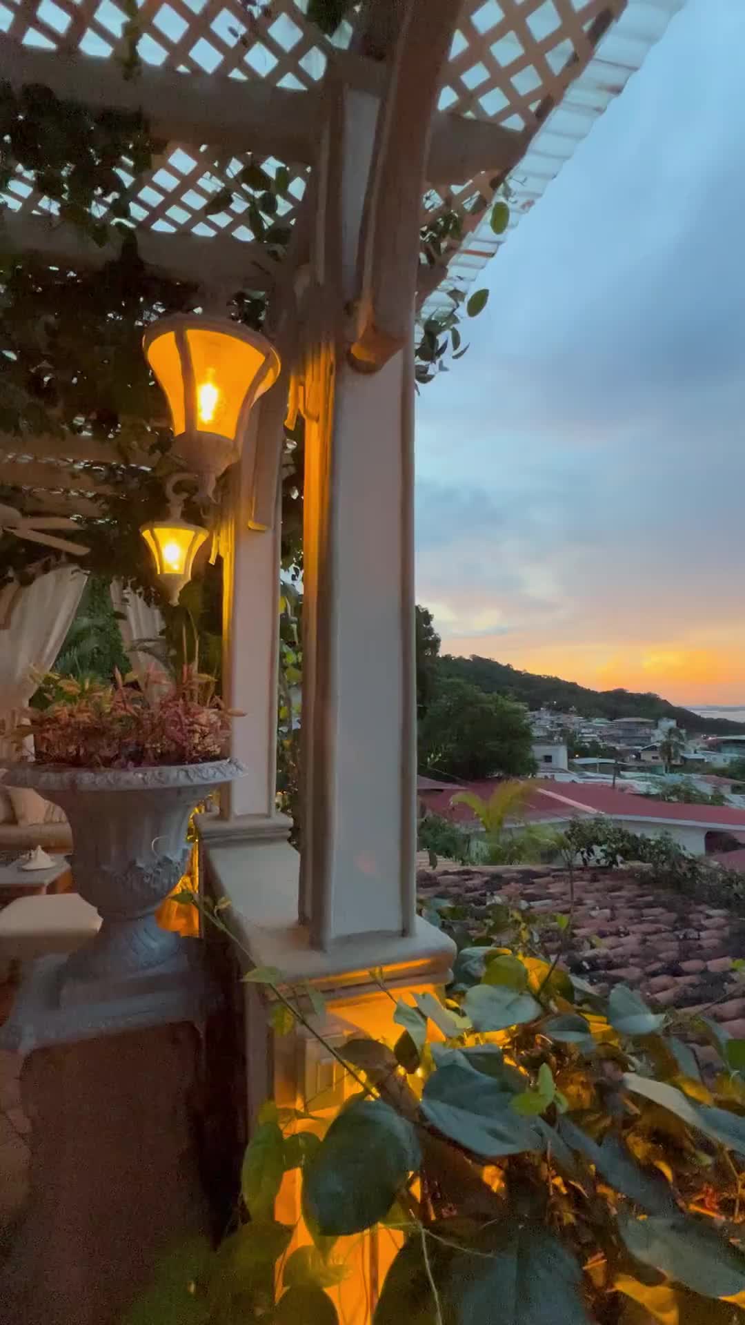 Stunning Sunset at Villa Caprichosa, Taboga, Panama
