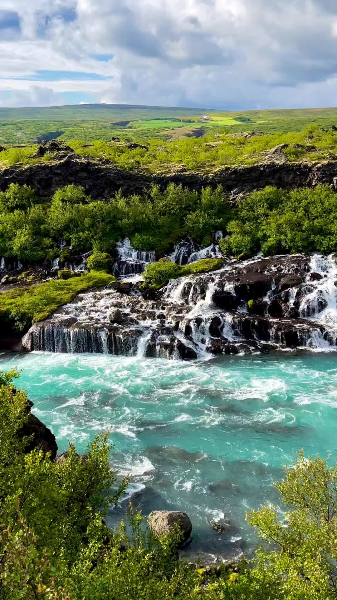 Hraunfossar Waterfall: Nature’s Hidden Marvel