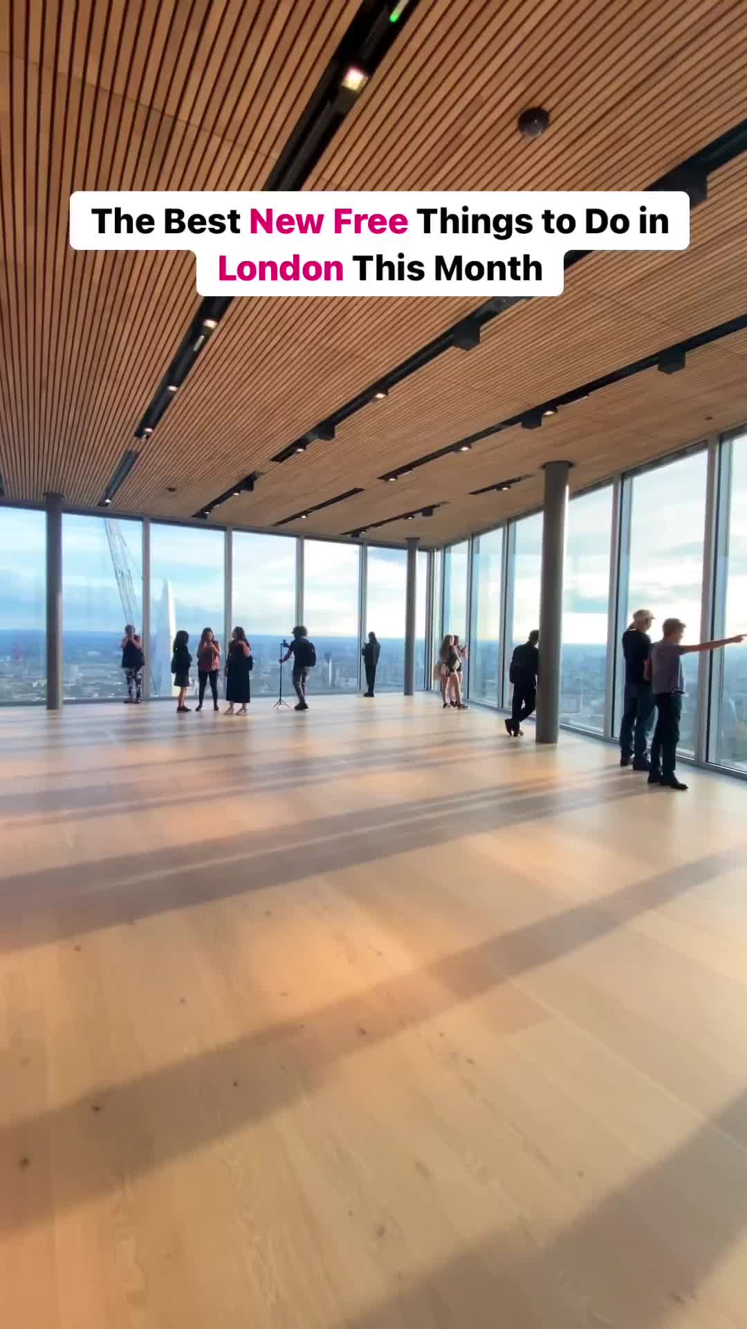 The Lookout is a new free public viewing gallery located on 50th floor of one of the tallest skyscrapers in London.

It offers stunning panoramic views of London’s iconic landmarks 🥰

It’s free to visit but you need to book your tickets online ❤️

Address: 8 Bishopsgate, EC2N 4BQ

🚆 Closest tube station - Bank

Have you been here before?

#freethingstodoinlondon #thelookoutlondon #visitlondon #letsdolondon #londonforyou #hiddenlondon #cityoflondon #londonrooftops #londonhiddengems #mysecretlondon #placestoseeinlondon 

Free things to do in London | London rooftops | The Lookout | Best view of London | London Viewpoint