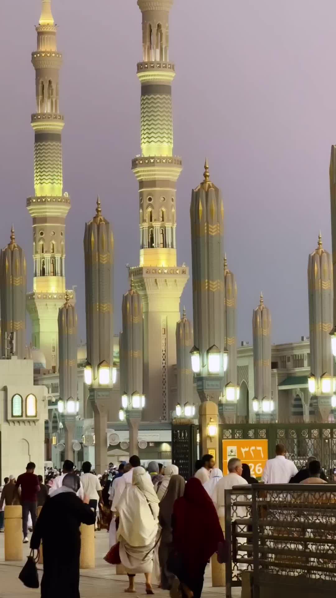 Maghrib Prayers at Prophet Muhammad's Mosque in Medina