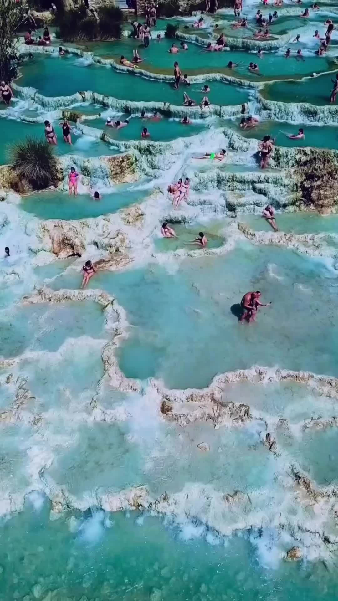 Relax at Saturnia Hot Springs in Tuscany, Italy