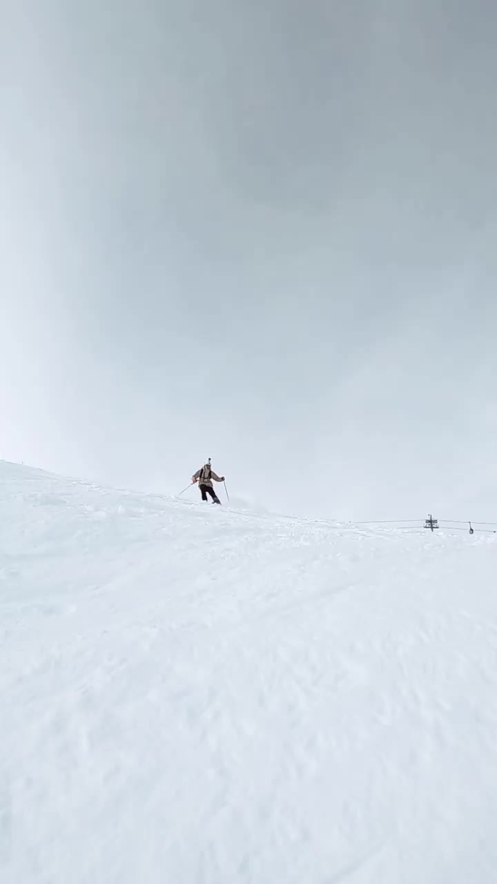 Epic Ski Jump at Hintertuxer Gletscher in Austria