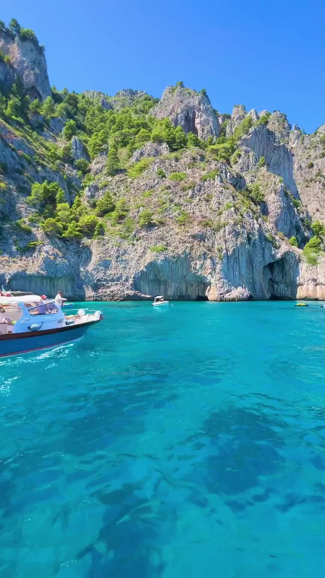 Perfect Boat Day at Cala Ventroso, Capri 🛥️💦