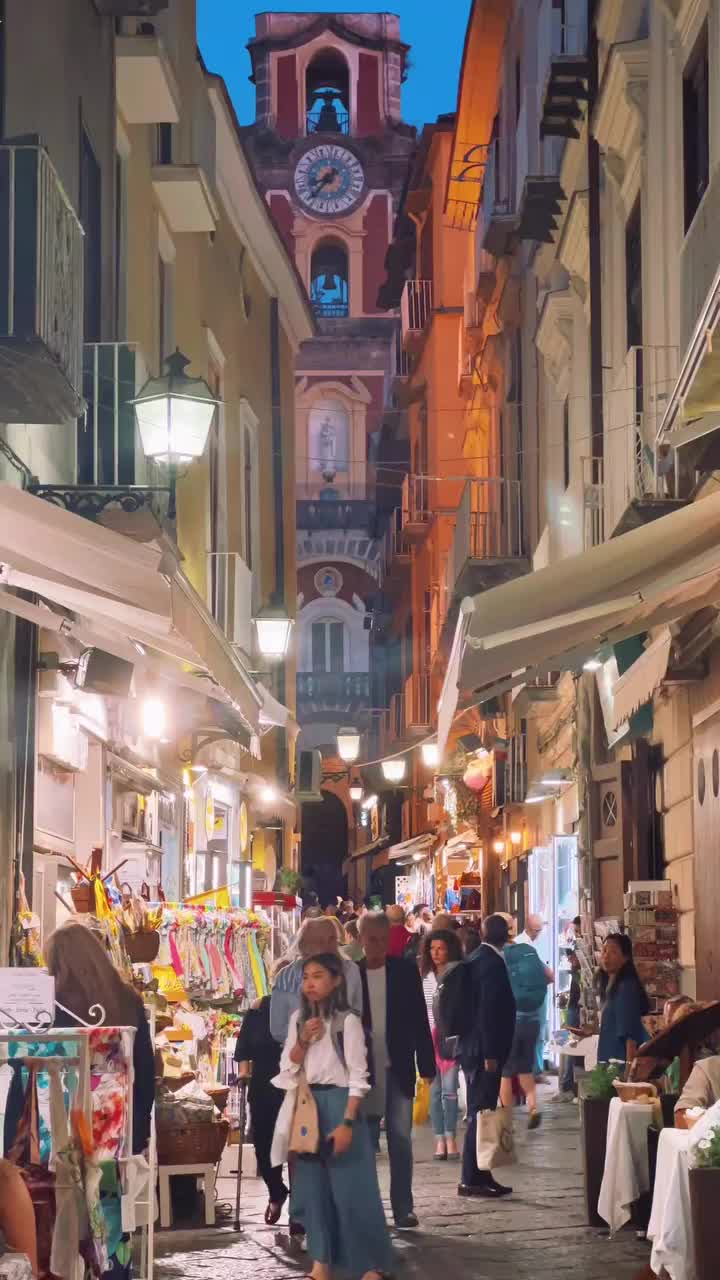 Evening Walk in Beautiful Sorrento, Italy