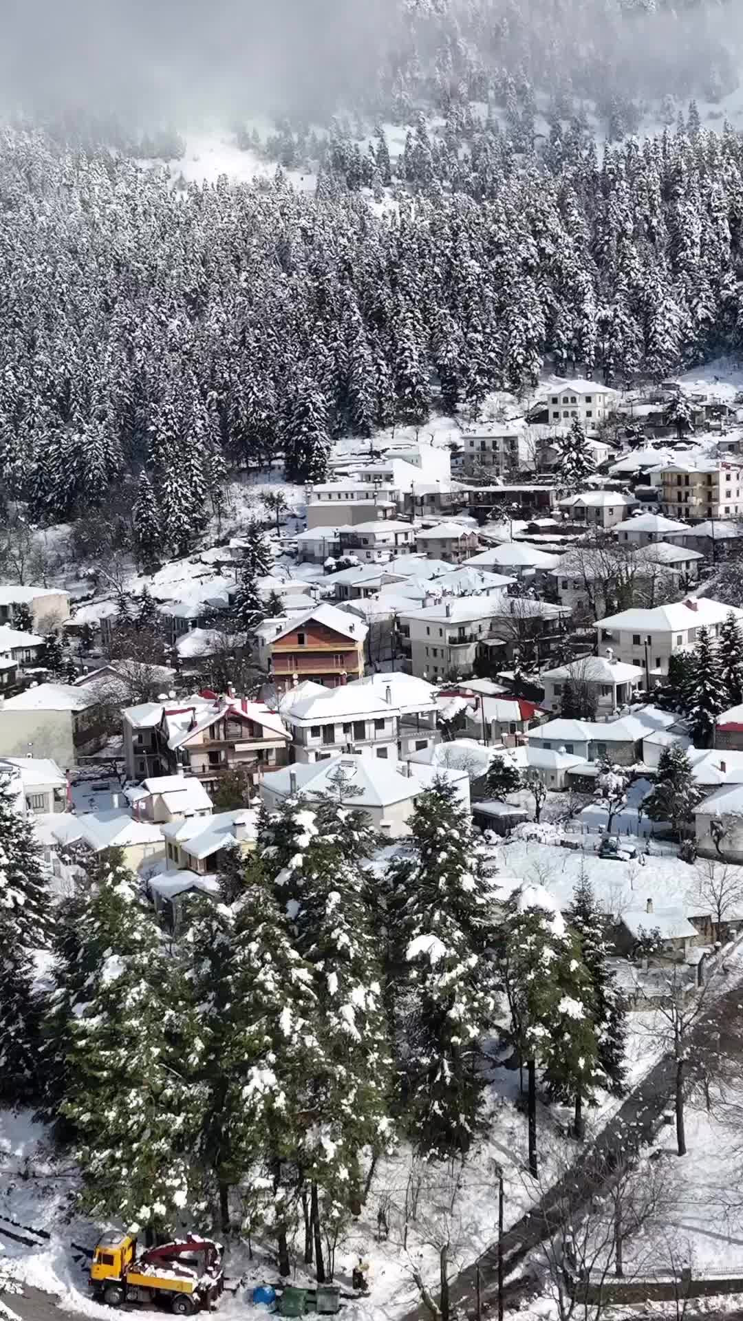 Discover Elati Trikalon: Greece's Snowy Mountain Village