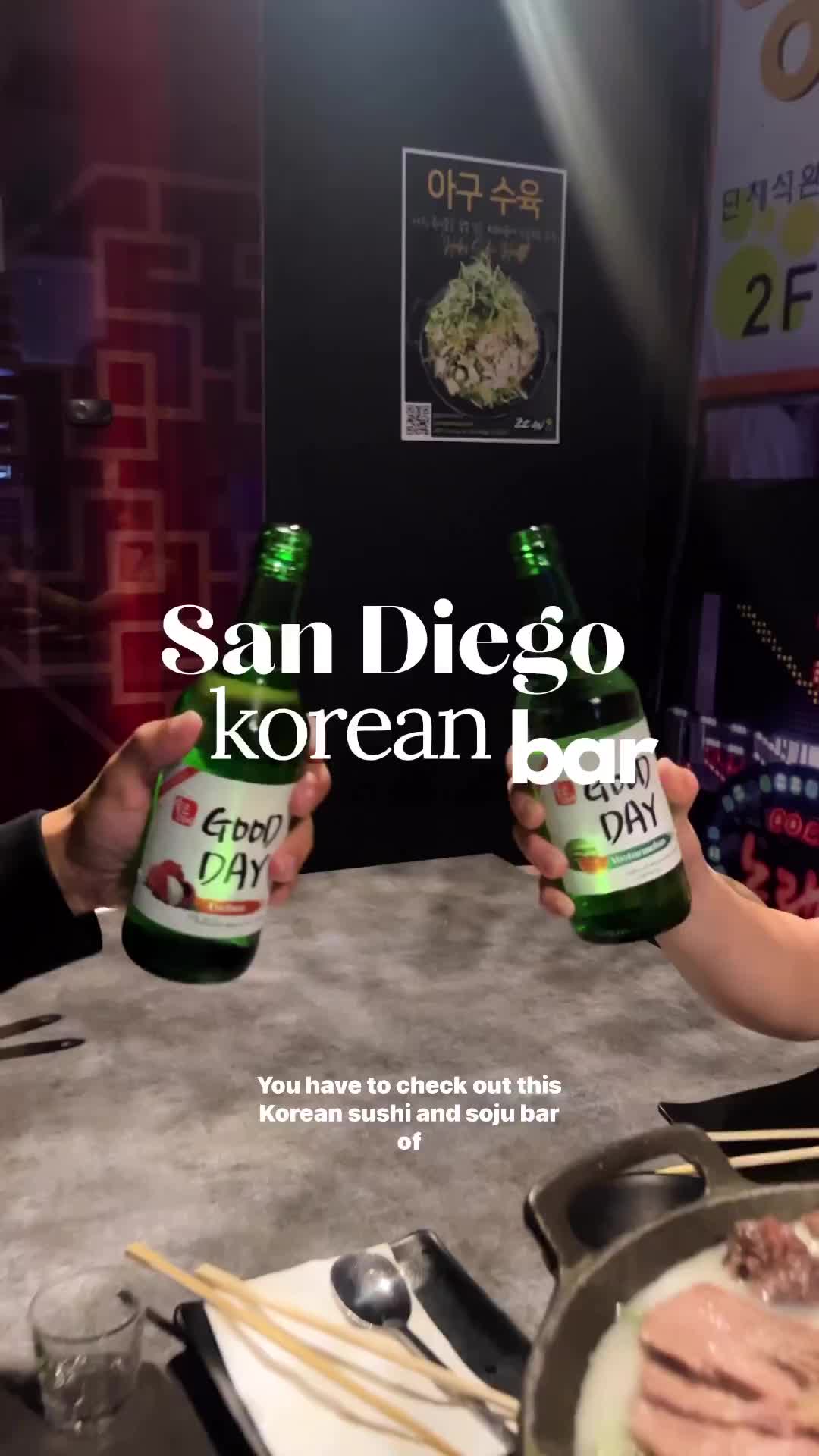 San Diego's Best Korean Sushi & Soju Bar on Convoy St!