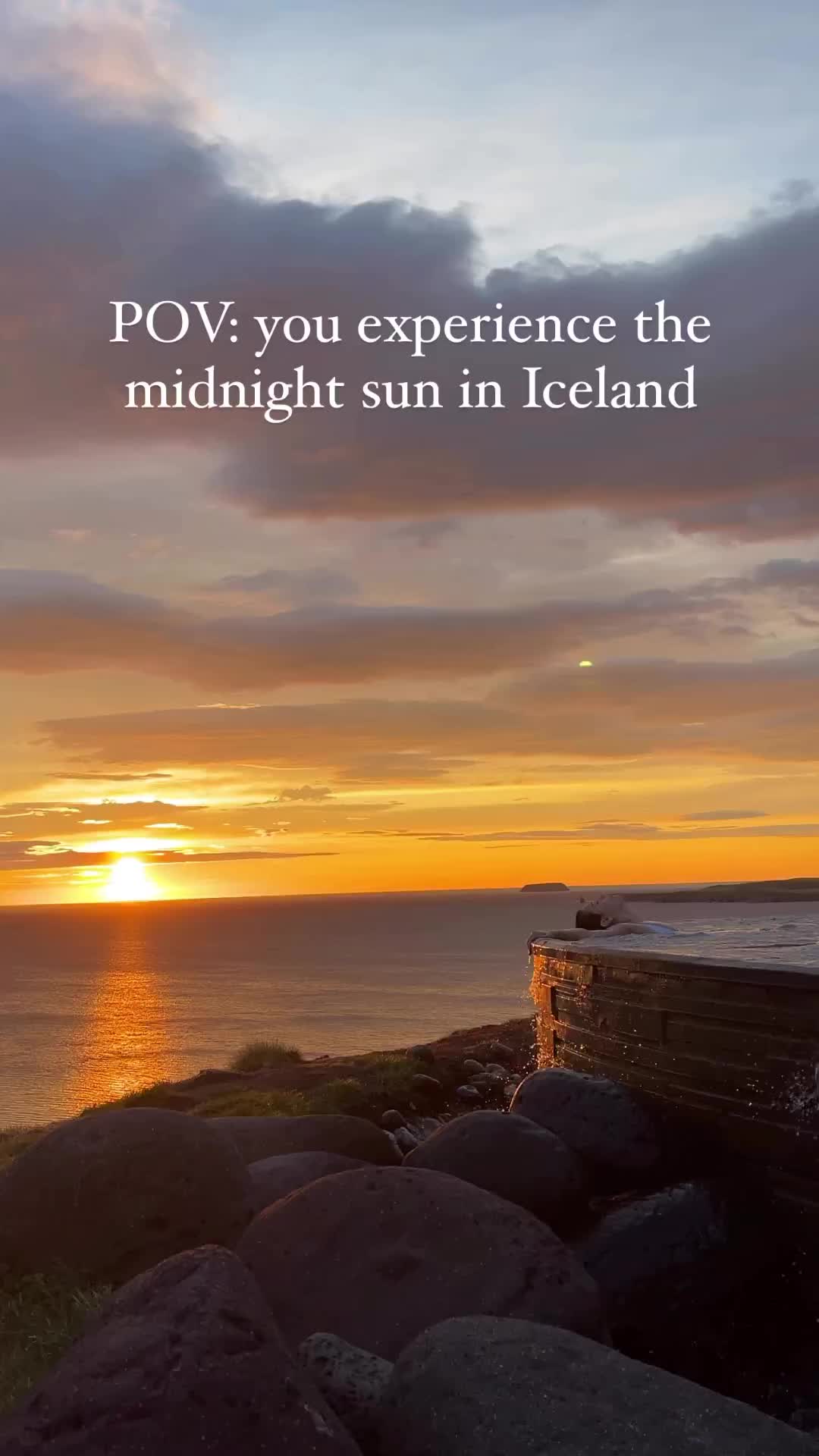 Midnight Sun at GeoSea Geothermal Pool, Iceland