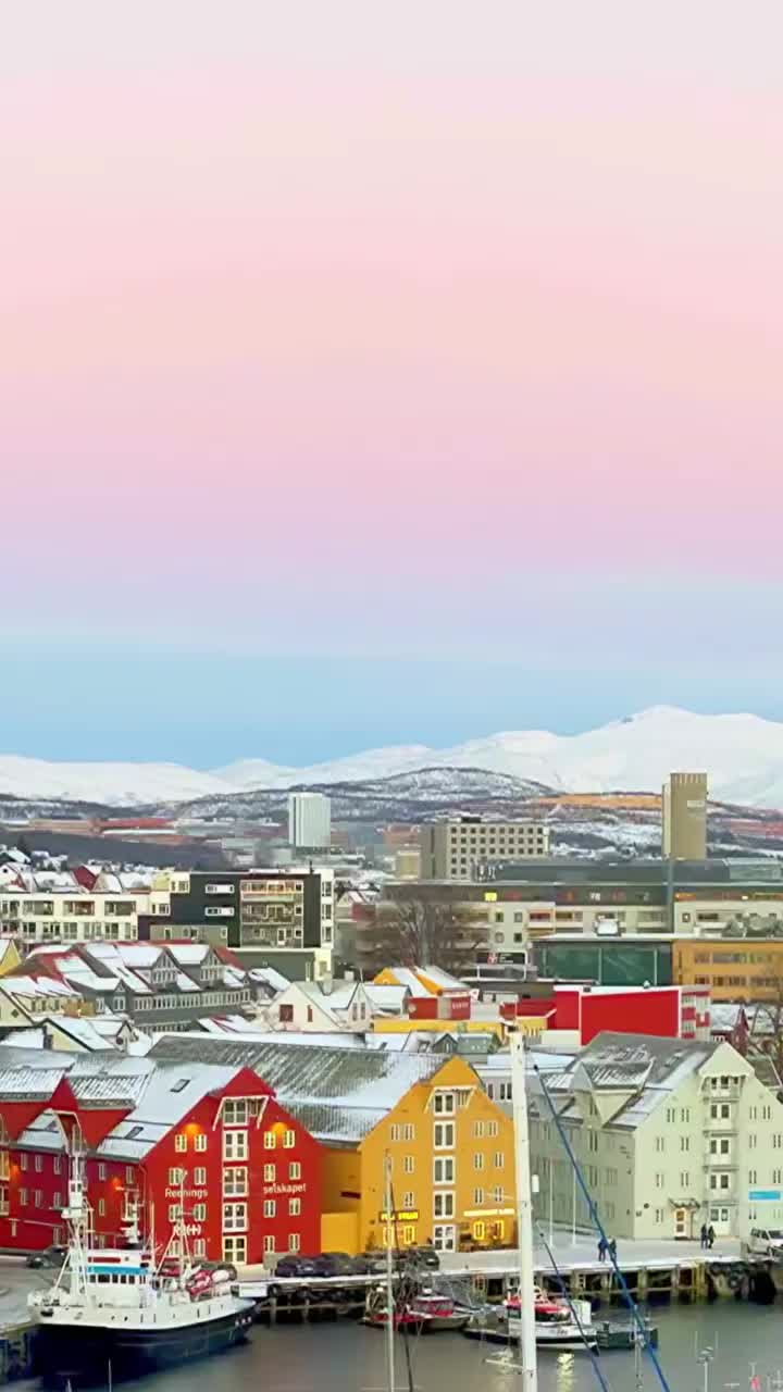 Spectacular Morning in Tromsø During Polar Night 🌌