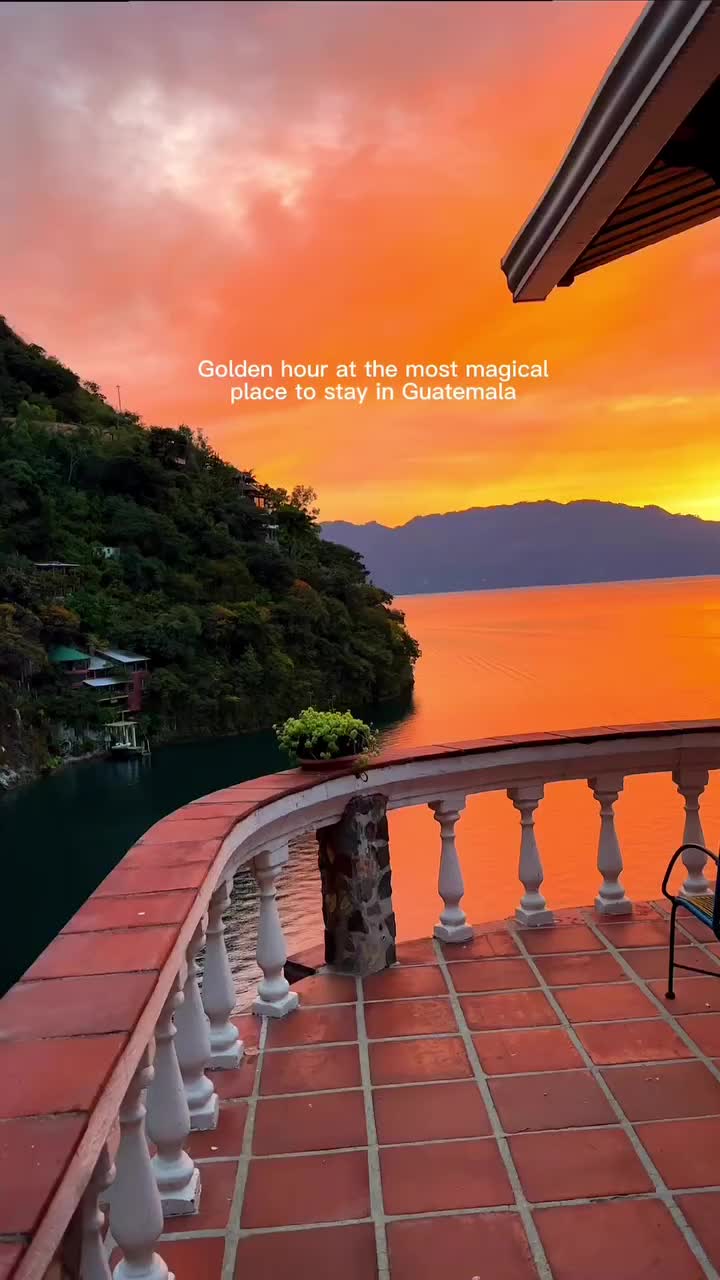 Magical Sunset Stay at Casa Del Mundo, Guatemala