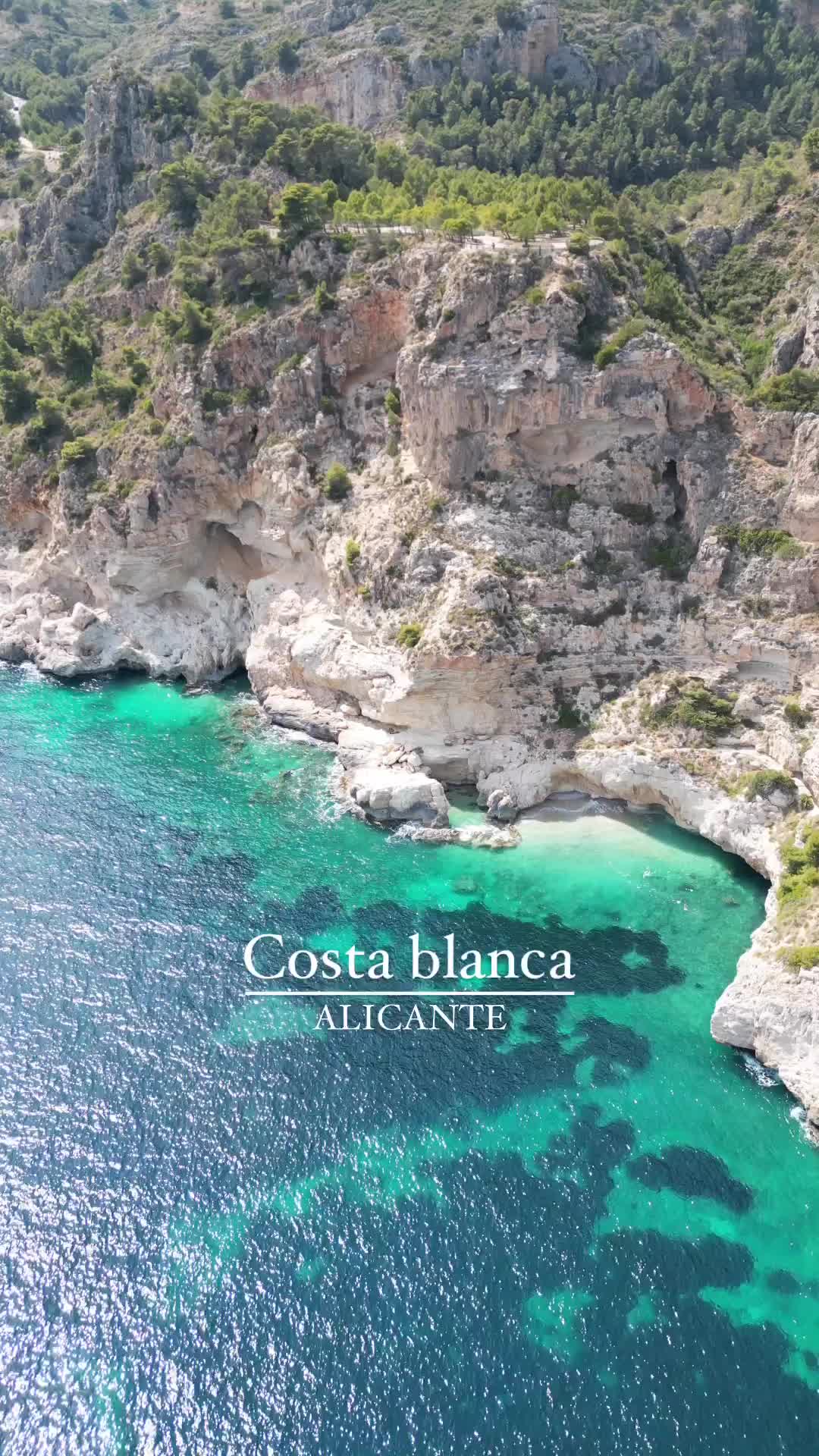 Bird's Eye View of Costa Blanca's Turquoise Waters