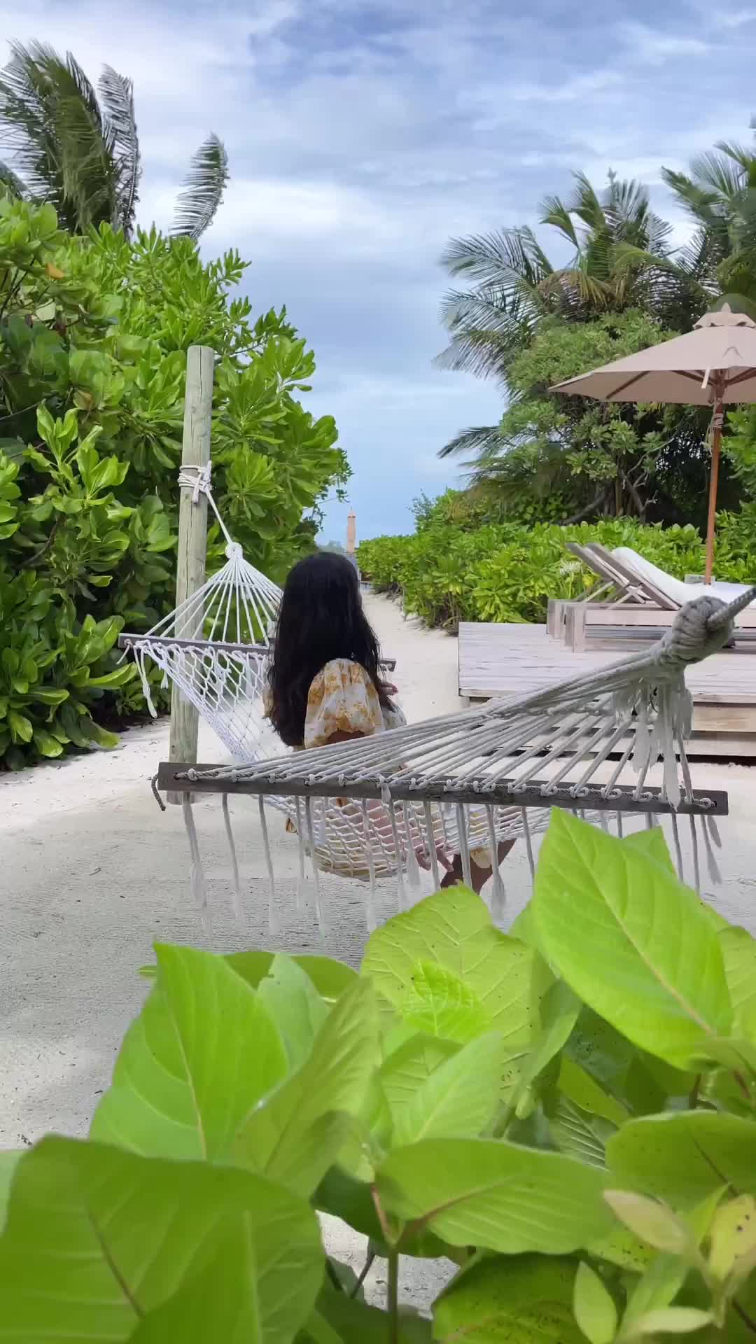 Relax in a Hammock by the Sea at Six Senses Laamu 🌴