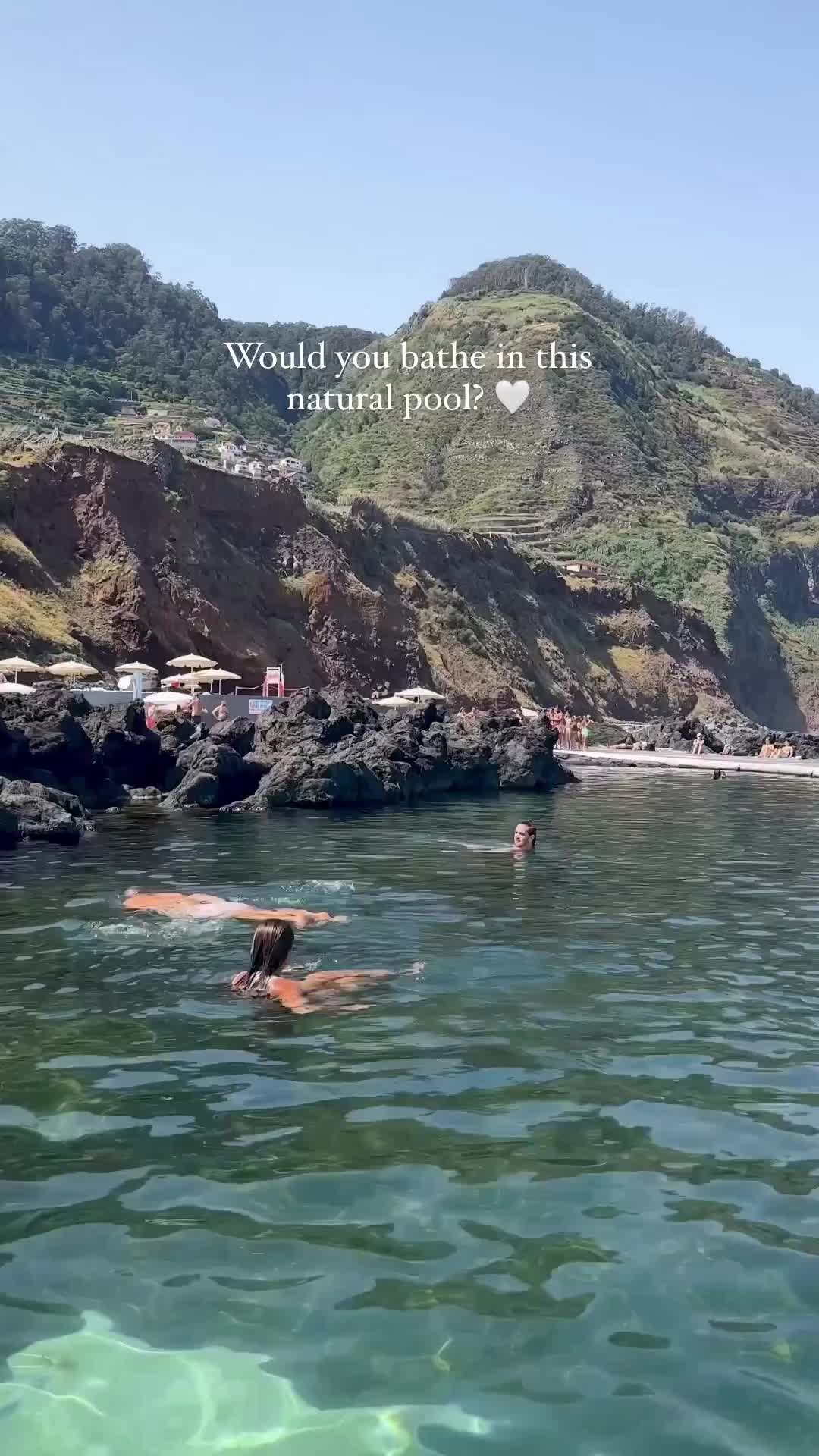 Famous Natural Pools in Porto Moniz, Madeira Island