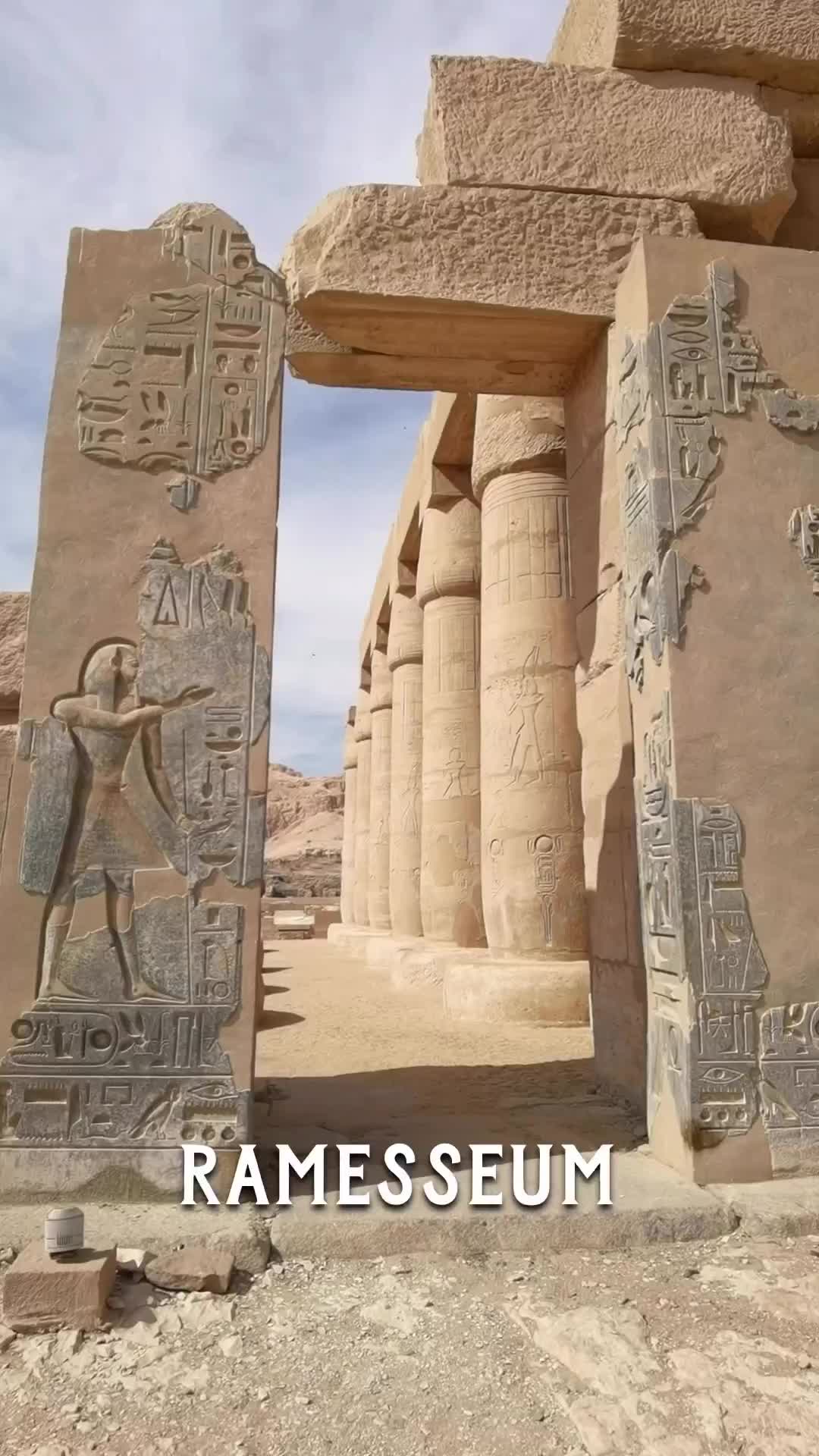 Discover the Ramesseum Temple in Luxor, Egypt