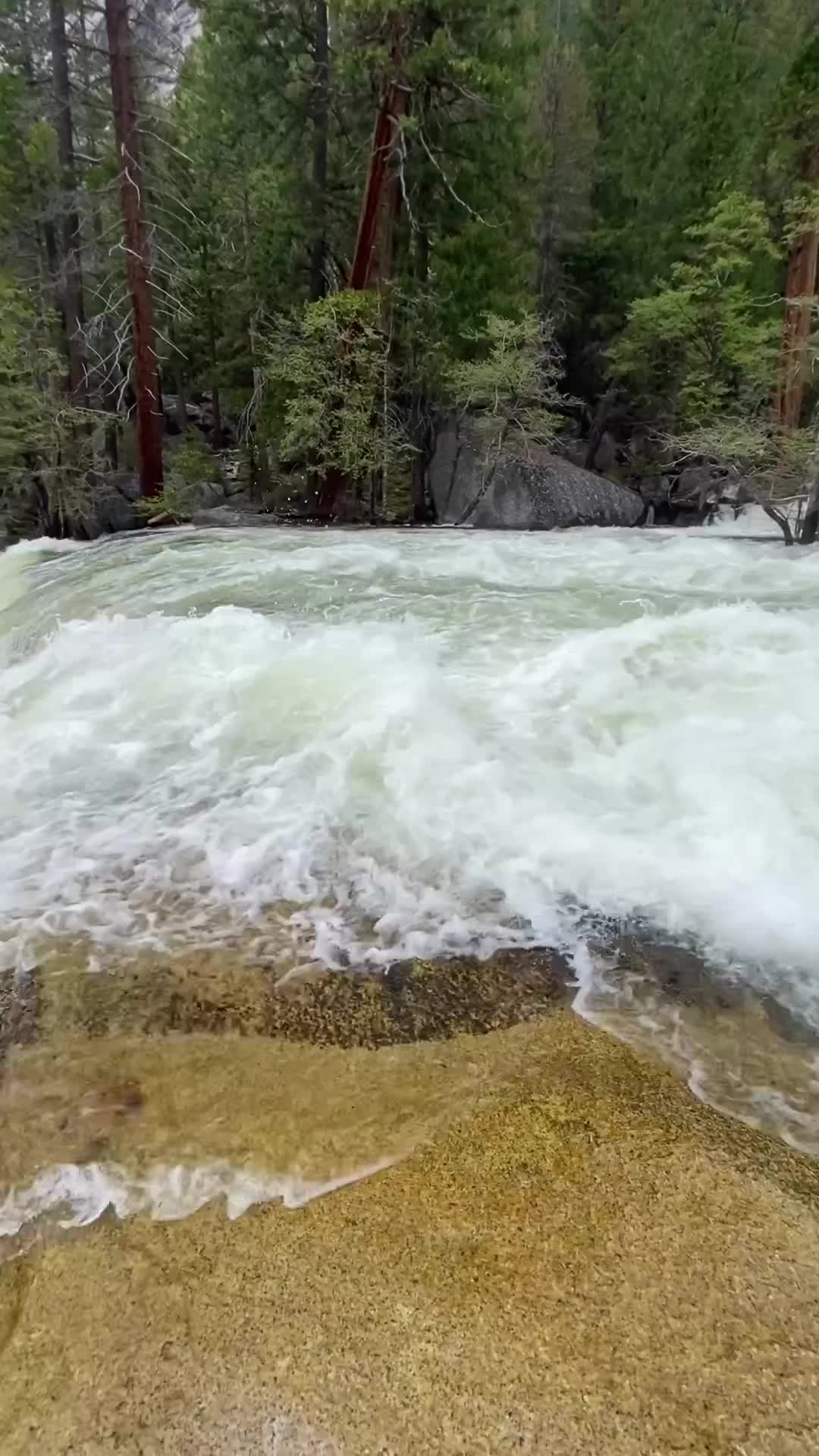 Magnificent Vernal Falls at Yosemite National Park